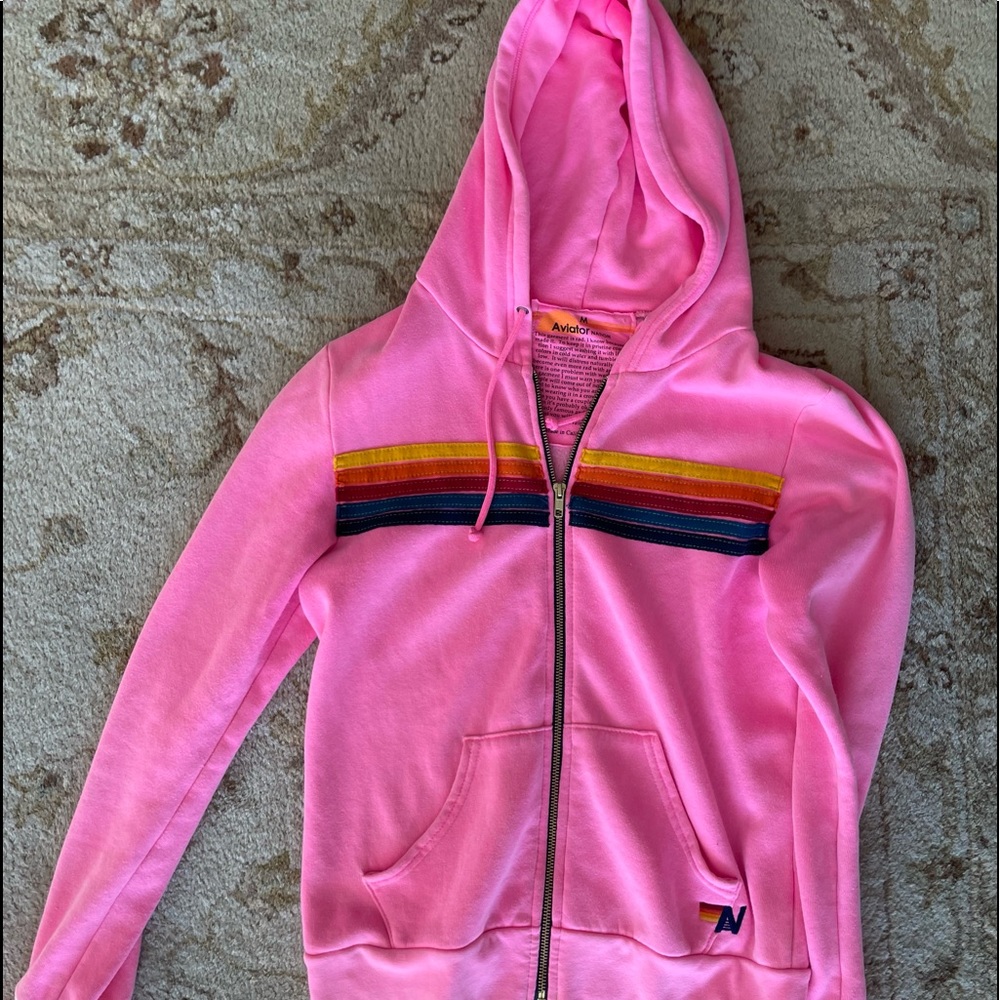 Like new Aviator Natikn zip up hoodie